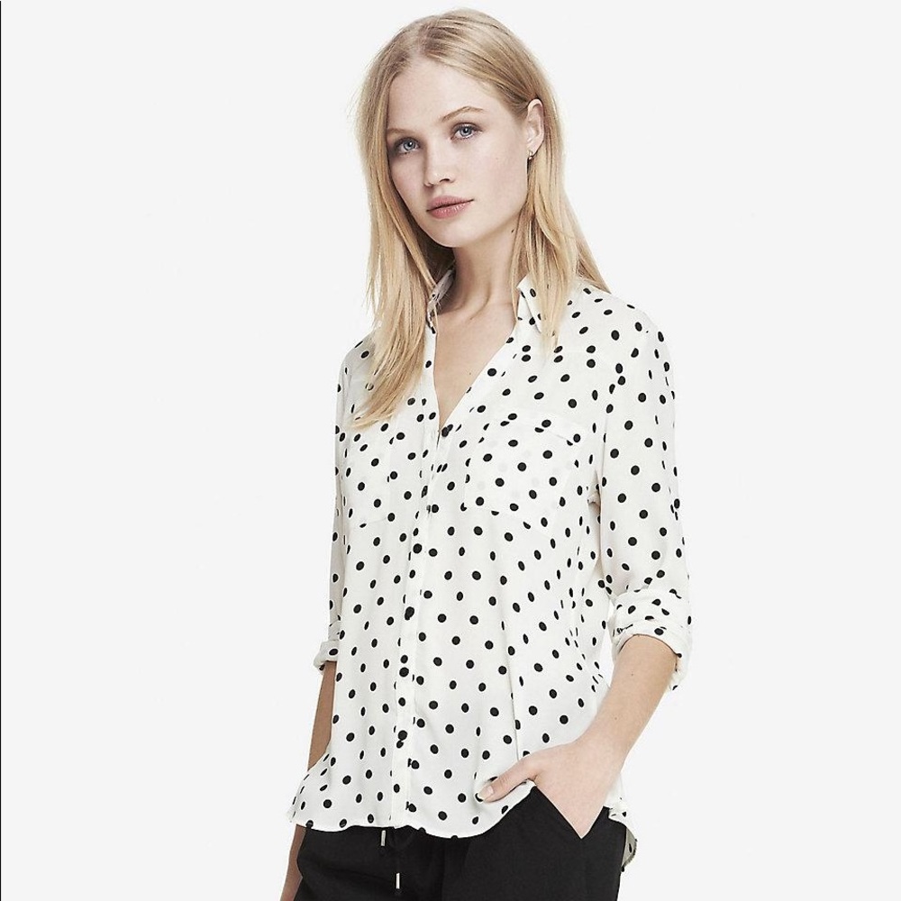 Express Portofino Polkadot Shirt